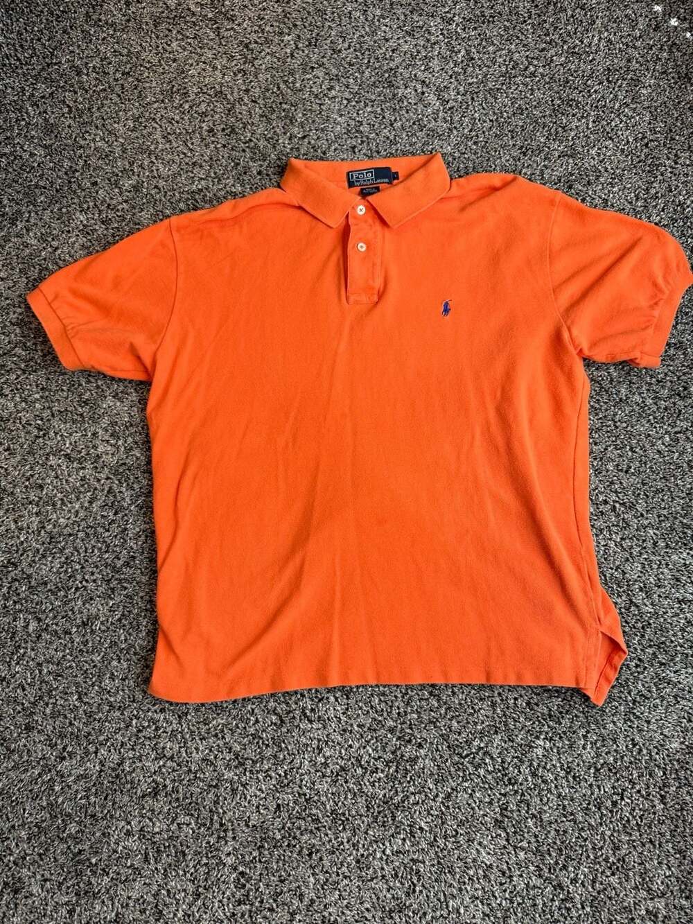 Polo Ralph Lauren Men's Classic Fit Short Sleeve Orange Polo Shirt